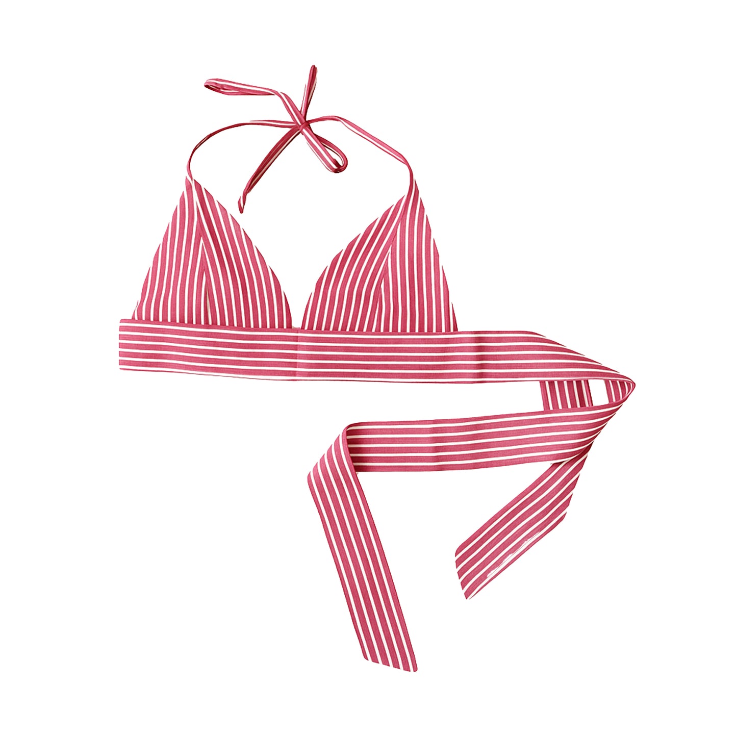The Striped Shirt & Bralette (Pomodoro)