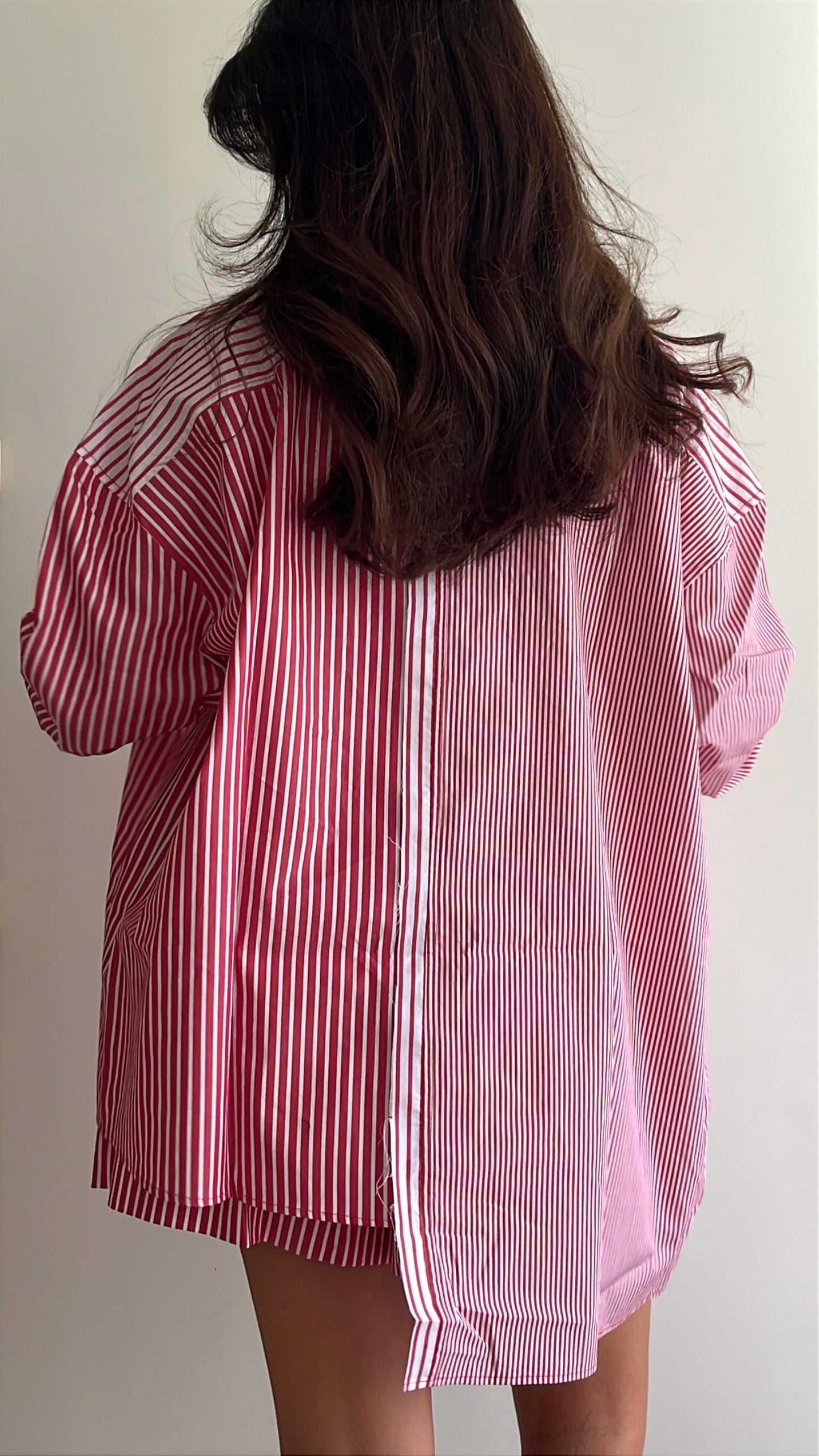The Striped Shirt & Bralette (Pomodoro)