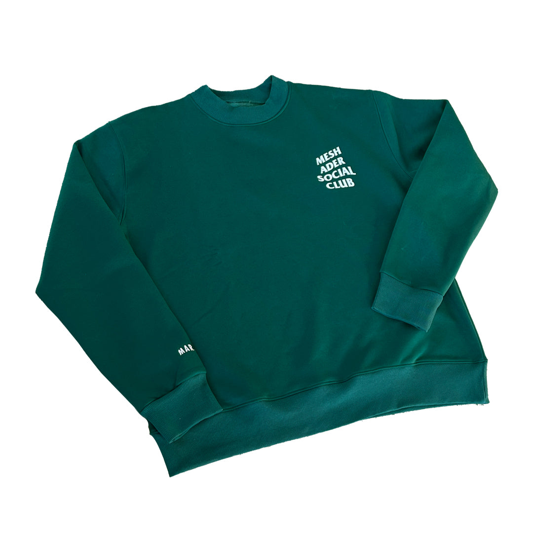 Mesh Ader Social Club Crewneck (Molokheya Green)