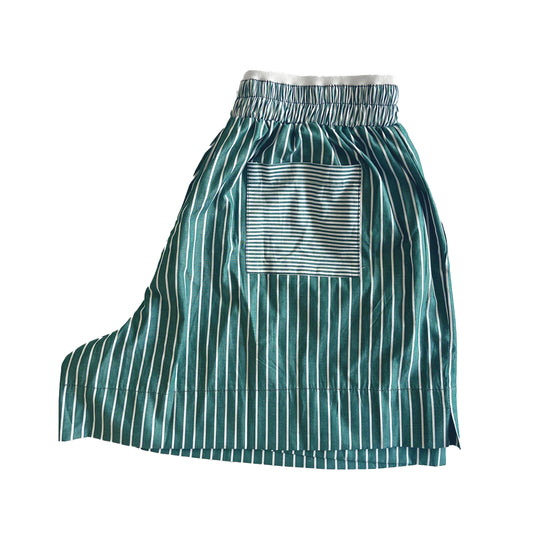 The Striped Boxer Shorts (Seaweed)